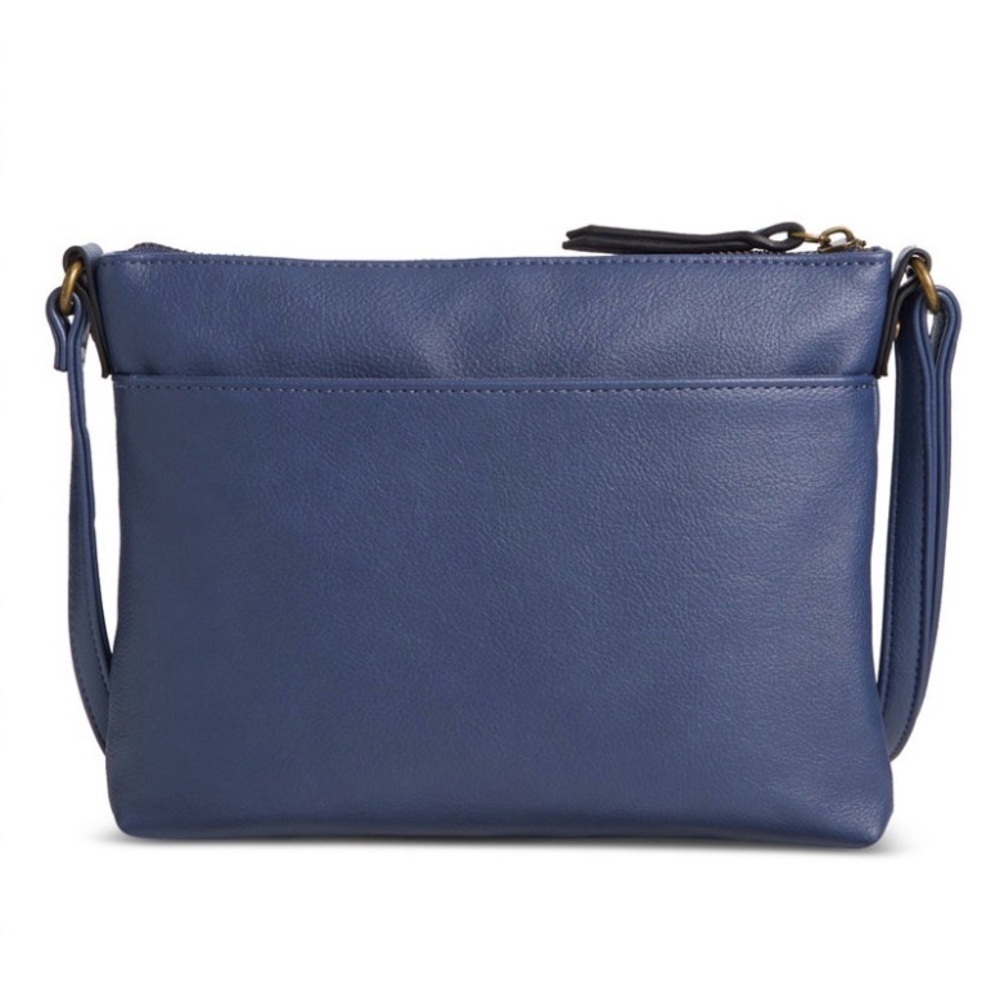 Style & Co Hudsonn East West Crossbody in blue and black - Picture 2 of 10